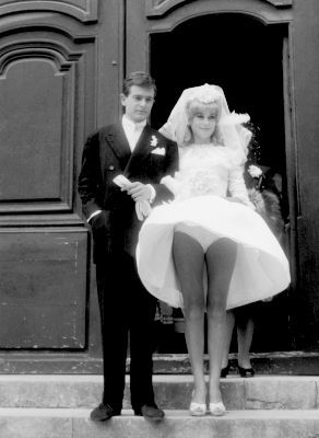 Catherine Deneuve Weds British Photographer David Bailey, 1965