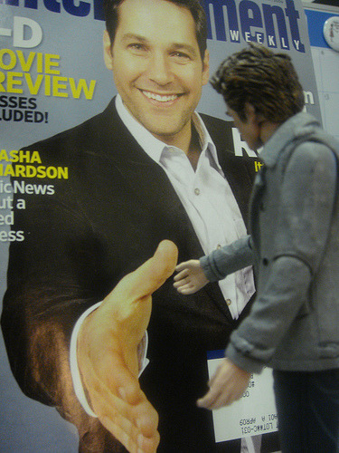 Nice to meet you Mr Rudd. Part of the EW issue was in 3d, I thought I could shake his hand.