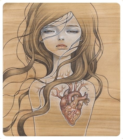 A print of this gorgeous Audrey Kawasaki painting to hang in my room.